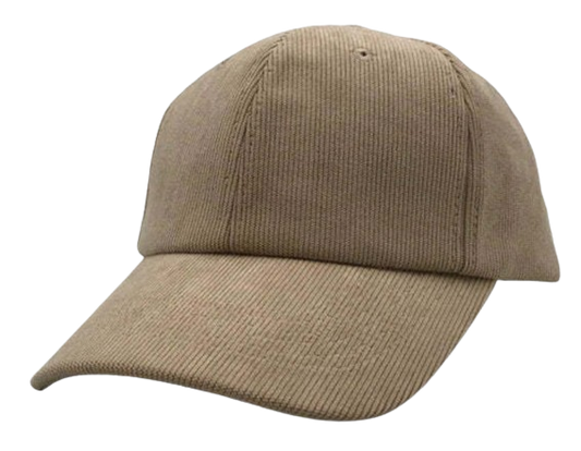 Premium Corduroy Dad Hat Khaki