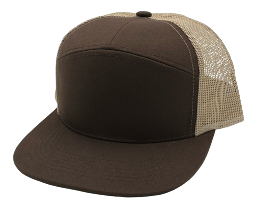 Seven Panel Hat Khaki/Brown