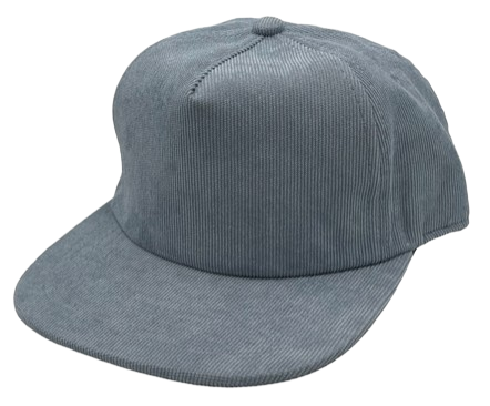 Flat Bill Corduroy Hat Light Blue
