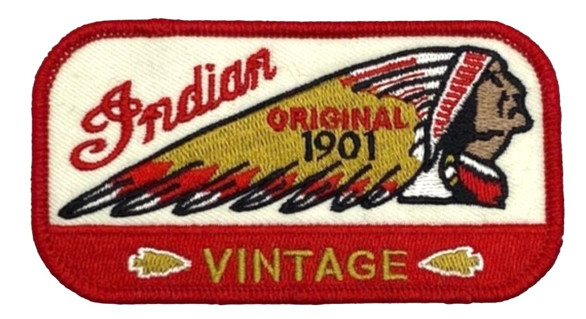 Vintage Style Indian Motorcycle Patch