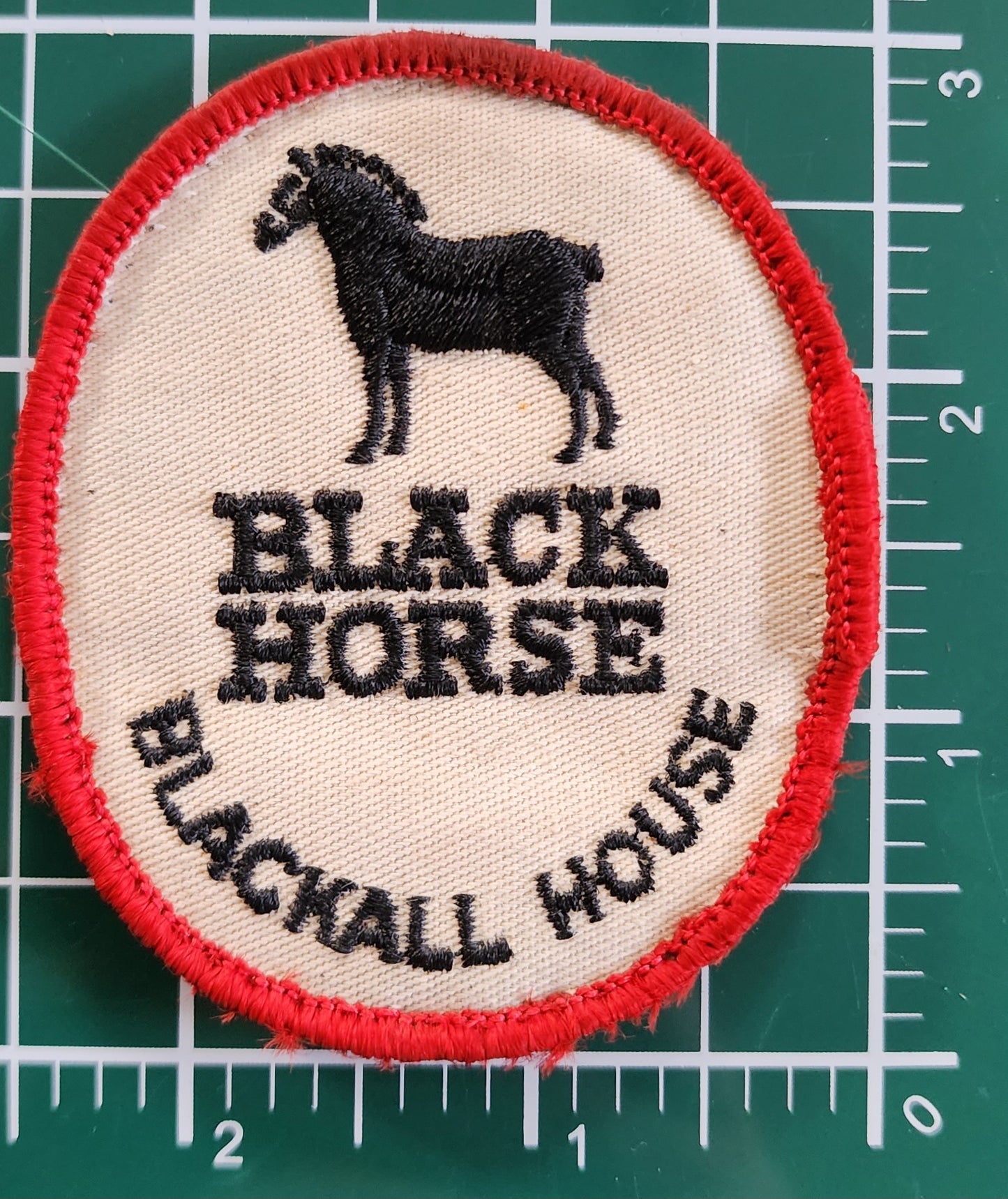 Original Vintage Black Horse Beer Patch