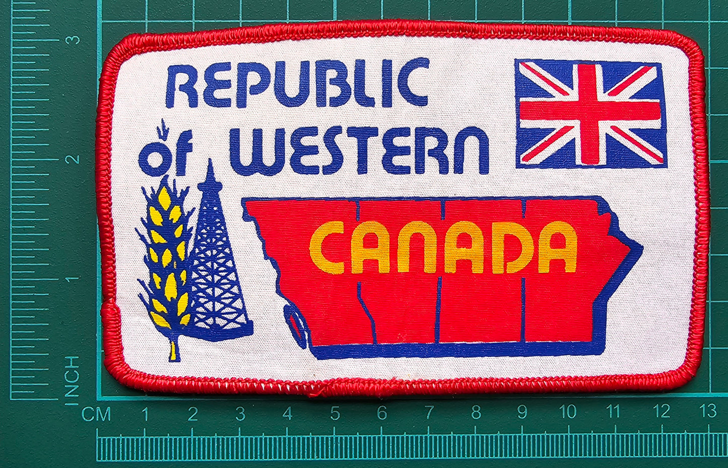 Original Vintage Republic of Western Canada Patch