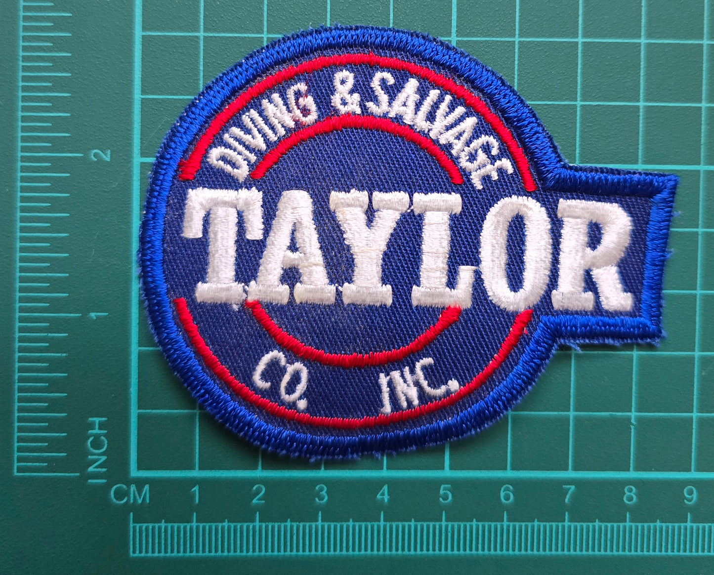 Original Vintage Taylor Diving & Salvage Patch