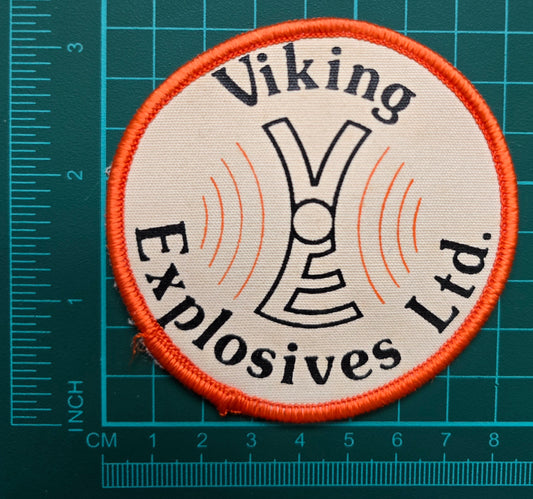 Original Vintage Viking Explosives Patch