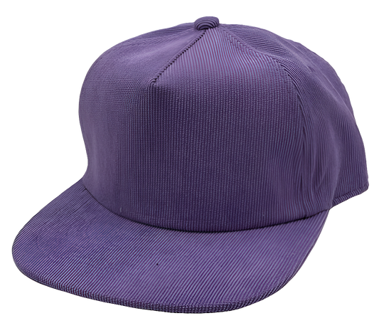 Flat Bill Corduroy Hat Purple