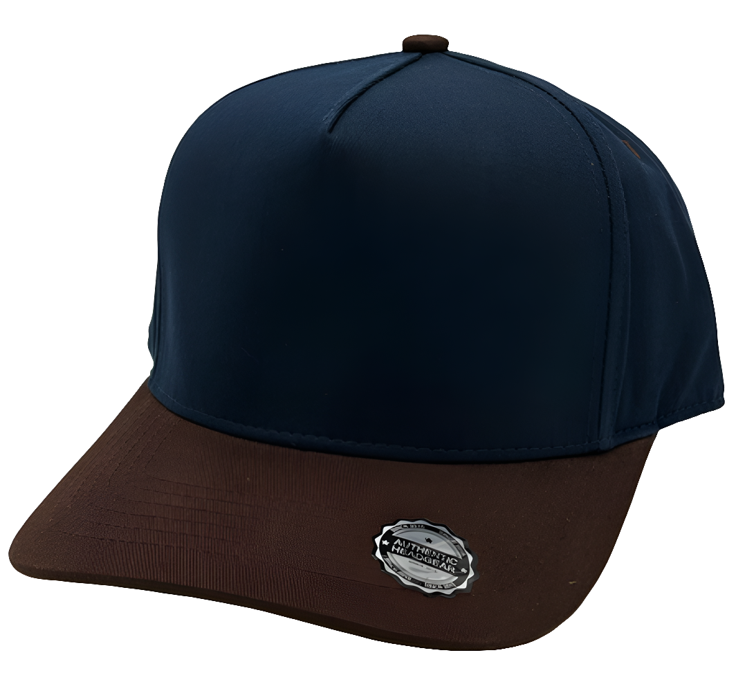 Two Tone Pro Style Hat Navy/Brown