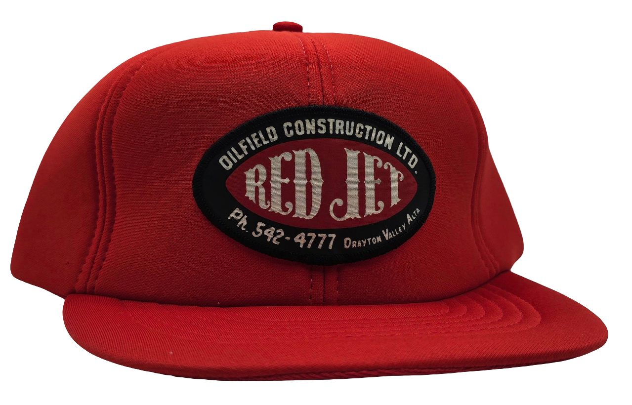 Original Vintage Red Jet Oilfield Construction