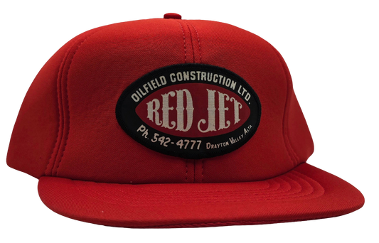 Original Vintage Red Jet Oilfield Construction