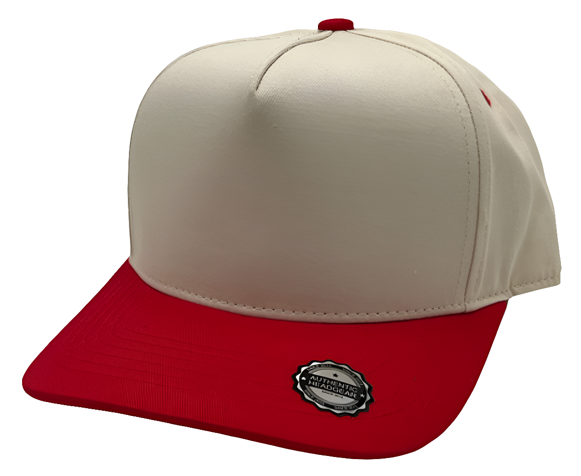 Two Tone Pro Style Hat Stone/Red