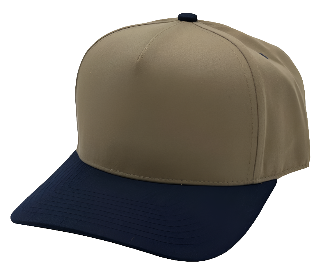 Two Tone Pro Style Hat Khaki/Navy