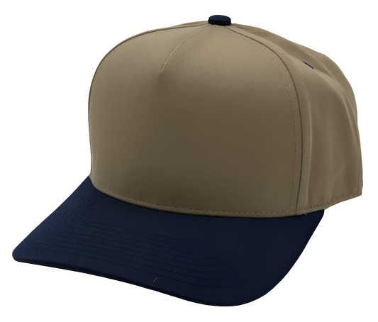 Two Tone Pro Style Hat Khaki/Navy