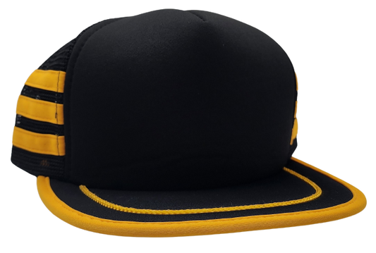 Original Vintage Yellow/Black Three Stripe Foam Trucker Hat