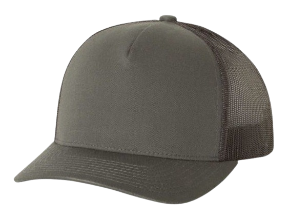 Yupoong 6506 Five Panel Retro Trucker Charcoal