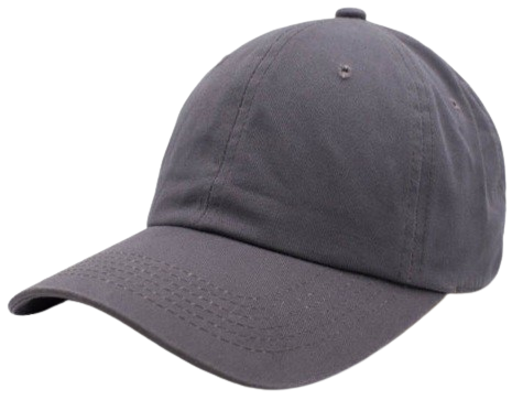 Washed Cotton Grey Dad Hat