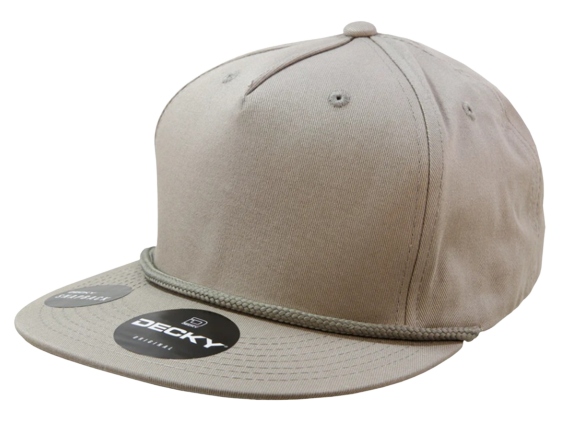 Vintage Style Khaki Rope Trucker Hat