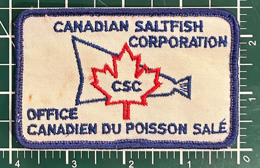 Original Vintage Canadian Saltfish Corp Patch