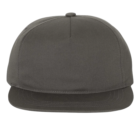 YP Classic Unstructured Five-Panel Hat Charcoal