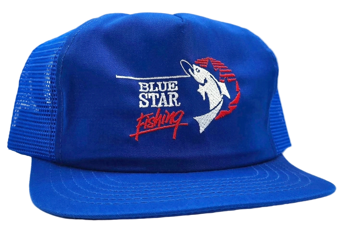 Original Vintage Blue Star Beer Fishing