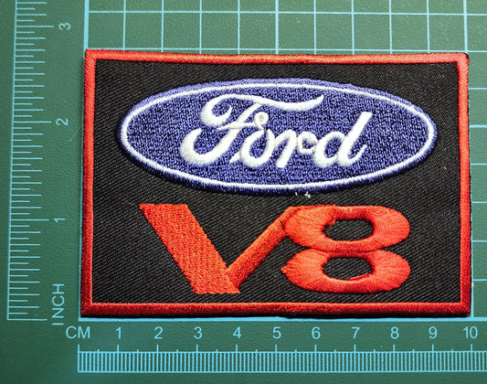 Vintage Style Ford V8 Patch