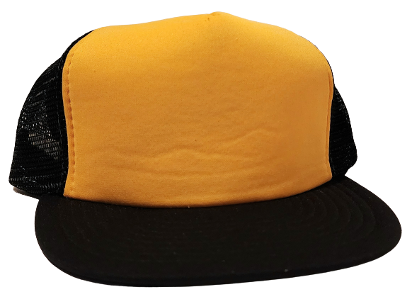 Original Vintage Black/Yellow Foam Trucker Hat